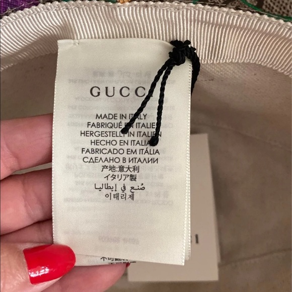 Gucci Multicoloured Flora Print Bucket Hat size M - Picture 8 of 11